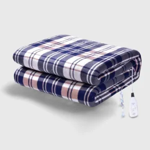 Couverture Électrique Chauffante 2 Personnes douce et confortable, parfaite pour les froides nuits d'hiver.