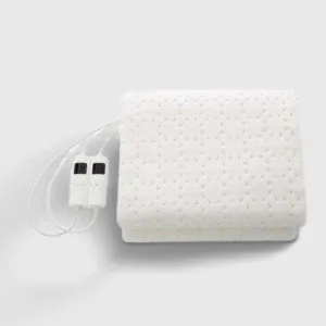 Xiaomi Couverture Chauffante: Accessoire chauffant doux et confortable, vue de face, couleur gris clair, idéale pour l'hiver.